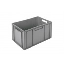 Euronorm storage bin - 600x400x320mm - Standard closed base and sides - Grey (New)