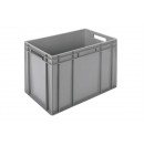 Euronorm storage bin - 600x400x426mm - Standard closed base and sides - Grey (New)