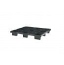 Export pallet - 1200x1000x150mm - 9 feet - Open deck - Black (New)