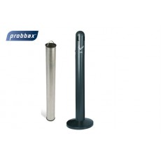 Tubular stand alone ashtray - 3L - 300x300x1040mm (New)