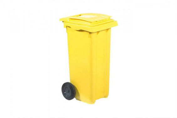 Container on wheels - 120L - Yellow (New)