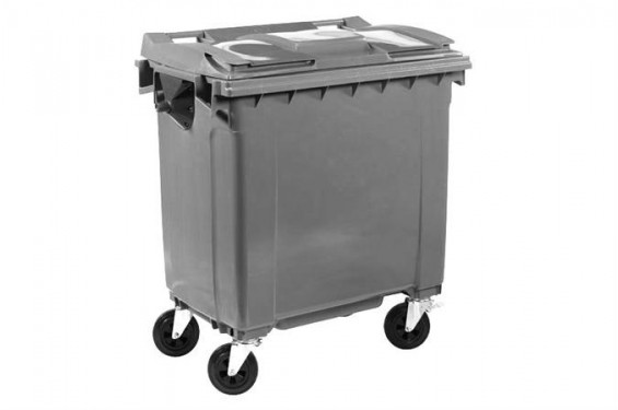 Maxi-container on 4 casters - 770L - Grey (New)