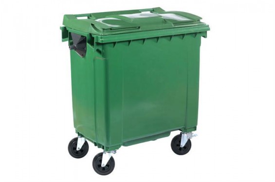 Maxi-container on 4 casters - 770L - Green (New)