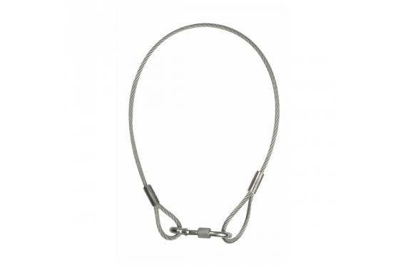 SHOWTEC - Safety cable 4mm - 50cm chainlink - 40kg (New)