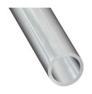 Profilé rond en aluminium 50mm - Livré avec 2 bouchons - Longueur 3,5m (Neuf)