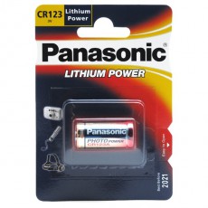 PANASONIC - Pile au lithium CR123 blister de 1 - 3V - 1550mAh (Neuf)