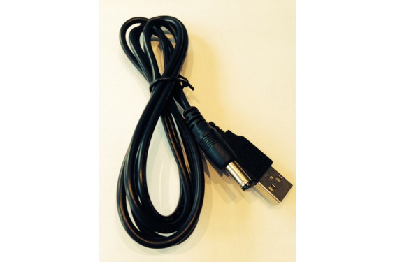 C&acirc;ble d'alimentation USB-A vers DC 5V - 2A - 18AWG - 120 cm (Neuf)