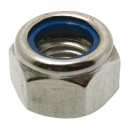 Hexagonal nut auto-brakes from non-metallic insert DIN 985 Steel class 6 ZN 8 mm (New)