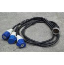 Câble Socapex Mâle 19 pôles vers 3xP17 Femelle 3 pôles 32A - Noir (Occasion)