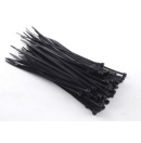 Colliers de serrage / Colsons en polyamide - 9x180mm noir - 100 pièces (Neuf)