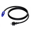 PROCAB - Blue Powercon to Shuko Power male - Neutrik NAC3FCA connector - 1.5m (New)