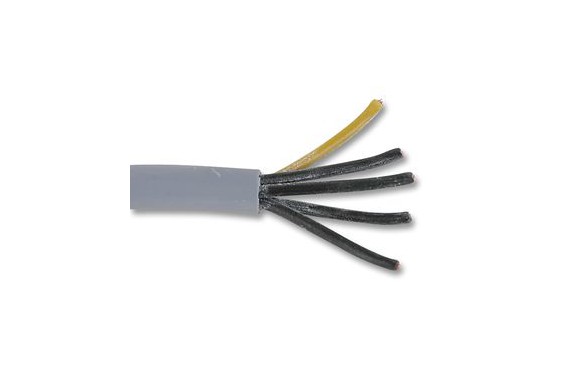 SOMMER - Câble souple 5x0.75mm² - Gris - vendu au mètre (Neuf)