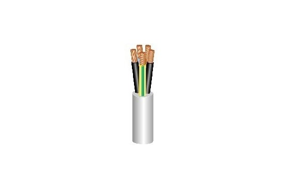 Flexible power cable HO5VV 4G1 Grey R100-F P4.8km - sold by the meter (New)