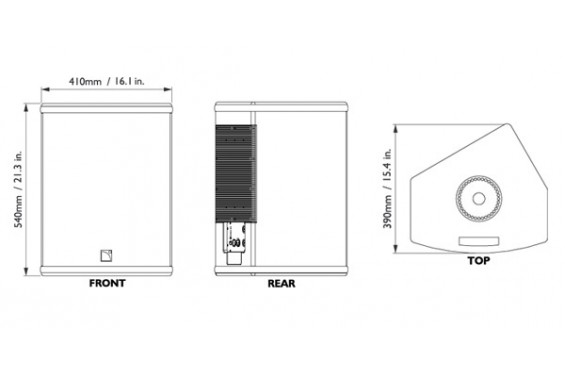 L ACOUSTICS - 112P - Self-powered coaxial - Finish : white (New)