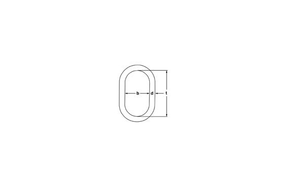 Anneau de levage ovale simple - 16T &agrave;  18T - Rouge (Occasion)