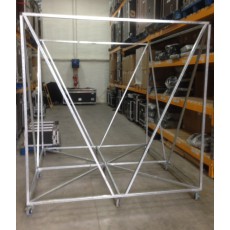 Cage tailored to disco ball 2m diameter with 4 wheels (New)