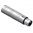 PROCAB - Adaptateur XLR Mâle 3 pôles vers XLR Femelle 5 pôles (Neuf)