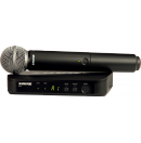 SHURE - Ensemble micro à main HF sans fil BLX24e/SM58 (Neuf)