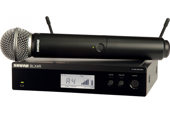 SHURE - Ensemble micro &agrave; main HF sans fil rackable BLX24re/SM58 (Neuf)