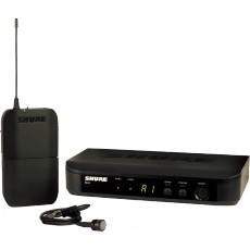 SHURE - Ensemble micro HF sans fil comprenant un récepteur BLX4E, un émetteur ceinture BLX1 et un micro cravate statique cardioï