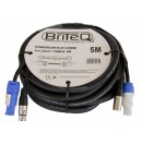 BRITEQ - Combined Powercon to XLR cable - 5m (New)