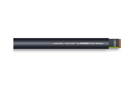 SOMMER - Câble multi-paire Atrium Flex - Noir - 18x1.5mm²  - vendu au mètre (Neuf)