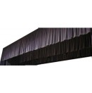 Frieze black cotton rated M-1 with blinders 6x1m high (New))