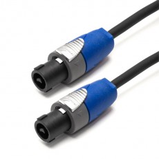 TESCA - Câble jumper HP 2x2.5² - Speakon Femelle vers Speakon Femelle avec Neutrik NL2FC - 0.5m (Neuf)