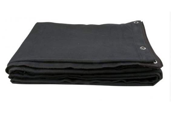 Black cotton molton class M-1 with blinkers - 3,00x3,50m high (New)