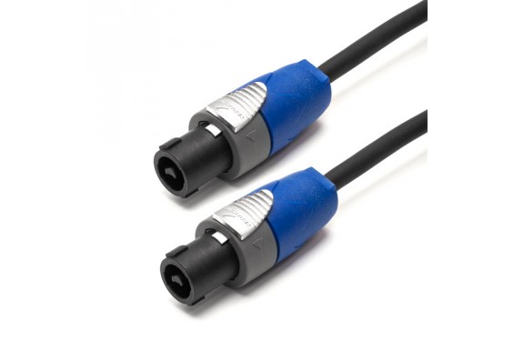 TESCA - Câble jumper HP 2x2.5² - Speakon Femelle vers Speakon Femelle avec Neutrik NL2FC - 1m (Neuf)