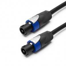TESCA - Câble jumper HP 4x2.5² - Speakon Femelle vers Speakon Femelle avec Neutrik NL2FC - 0.5m (Neuf)