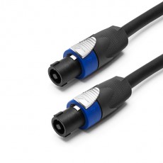 TESCA - Câble jumper HP 4x4² - Speakon Femelle vers Speakon Femelle avec Neutrik NL4FX - 0.5m (Neuf)