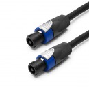 TESCA - Câble jumper HP 4x4² - Speakon Femelle vers Speakon Femelle avec Neutrik NL4FX - 30m (Neuf)