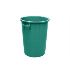 Conteneur à déchets rond sans couvercle - 100L - Vert (Neuf)