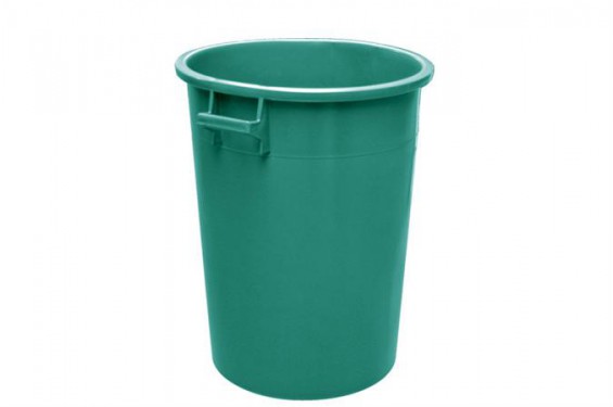 Cylindrical waste bin - 100L - Green (New)