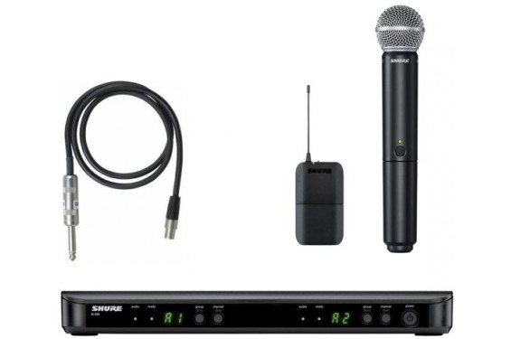 SHURE - Ensemble micro &agrave; main HF sans fil BLX1288e/SM58 (Neuf)