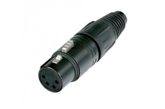 NEUTRIK - Fiche Femelle XLR 4 p&ocirc;les NC4FX-B noir (Neuf)