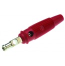 Red female banana plug - 4mm (New)