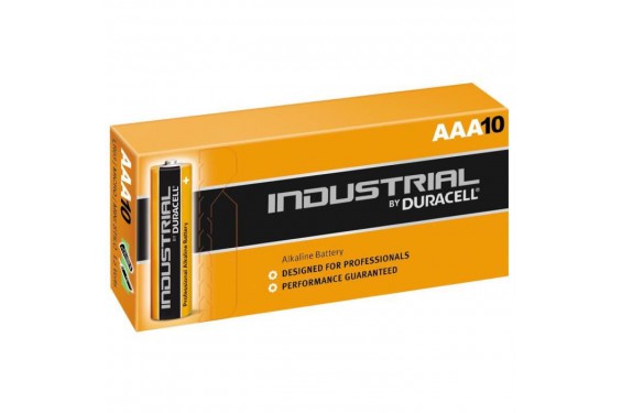 DURACELL INDUSTRIAL - Pile AAA alcaline LR03 1.5V - 1175mAh - Bo&icirc;te de 10 pi&egrave;ces (Neuf)