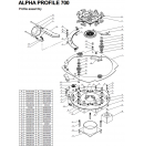 CLAY PAKY - Axe simple moteur L13 pour Alpha Profile 700 - pièce n°7 (Neuf)
