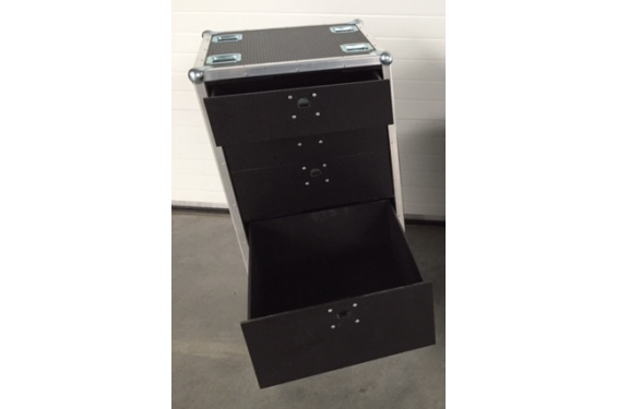 Flight case de rangement - 5 tiroirs - H120cm (Neuf)