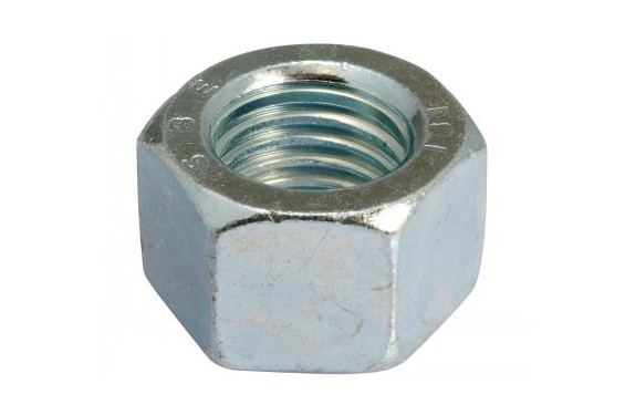 Écrou hexagonal HU ISO 4032 acier classe 8 ZN 12 mm Boîte de 100 pièces (Neuf)