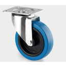 TENTE - Roulette pivotante sans frein D100mm - Bleu (Neuf)