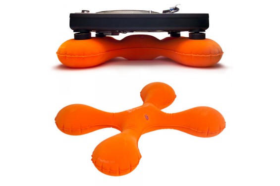 SPHYNX - Set de 2 accessoires anti-vibrations pour platine vinyle - Orange (Neuf)