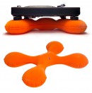 SPHYNX - Set de 2 accessoires anti-vibrations pour platine vinyle - Orange (Neuf)