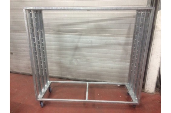 Pani&egrave;re de transport pour projecteurs, version pour 4 barres de 4 projecteurs 160x60x150cm (Neuf)