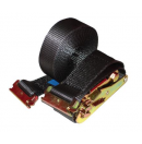 Sangle d'arrimage 50mm en 2 parties avec tendeur à cliquet - 6m de long (Neuf)