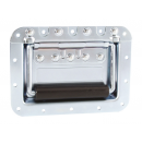 ADAM HALL - Hardware 34085 - Poignée encastrable grand modèle à ressort cuvette 14 mm - Acier (Neuf)