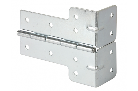 ADAM HALL - Combinaison charni&egrave;re et 2 renforts d'angle - Acier pour flight-case (Neuf)