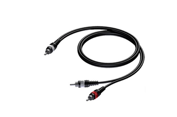 PROCAB - C&acirc;ble RCA M&acirc;le vers 2x RCA M&acirc;le - 1.5m (Neuf)